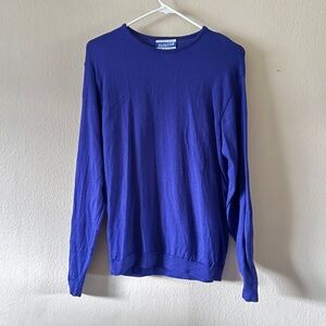 Vintage Pendleton Classic 100% Wool Indigo Crewneck Pullover Sweater size M